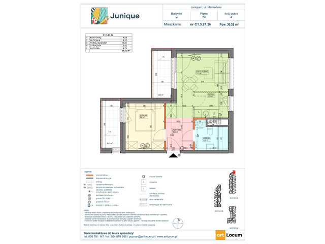 Mieszkanie w inwestycji JUNIQUE I.II, symbol C1.3.27.2k » nportal.pl