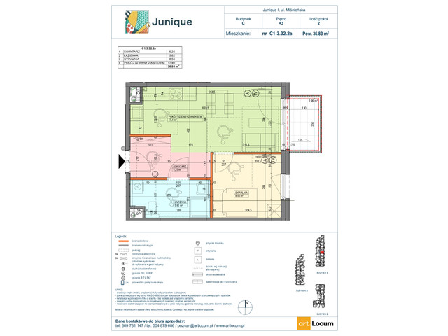 Mieszkanie w inwestycji JUNIQUE I.II, symbol C1.3.32.2a » nportal.pl
