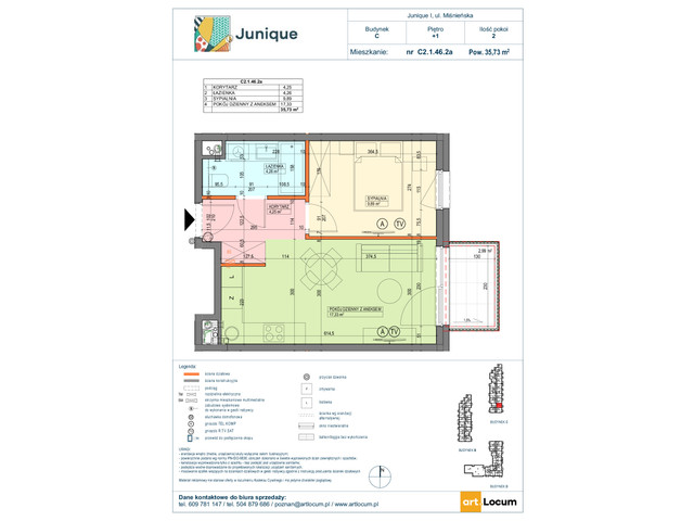 Mieszkanie w inwestycji JUNIQUE I.II, symbol C2.1.46.2a » nportal.pl