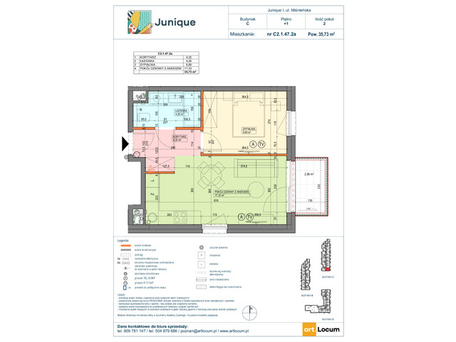 Mieszkanie w inwestycji JUNIQUE I.II, symbol C2.1.47.2a » nportal.pl