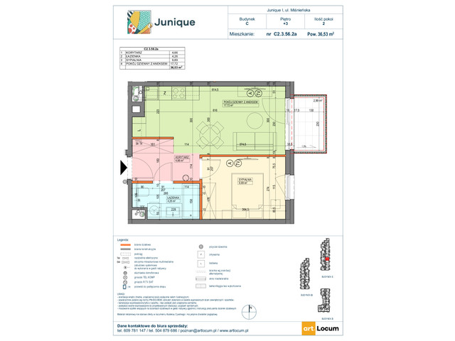 Mieszkanie w inwestycji JUNIQUE I.II, symbol C2.3.56.2a » nportal.pl