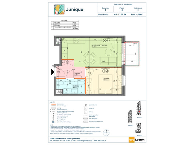 Mieszkanie w inwestycji JUNIQUE I.II, symbol C2.3.57.2a » nportal.pl