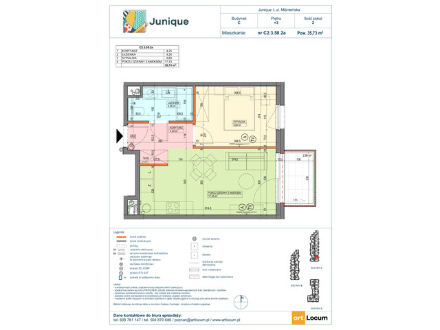 Mieszkanie w inwestycji JUNIQUE I.II, symbol C2.3.58.2a » nportal.pl