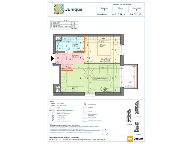 Mieszkanie w inwestycji JUNIQUE I.II, symbol C2.3.59.2a » nportal.pl