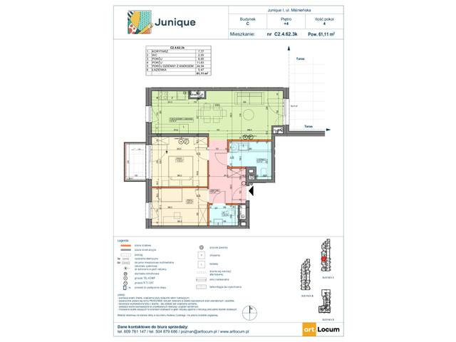 Mieszkanie w inwestycji JUNIQUE I.II, symbol C2.4.62.3k » nportal.pl