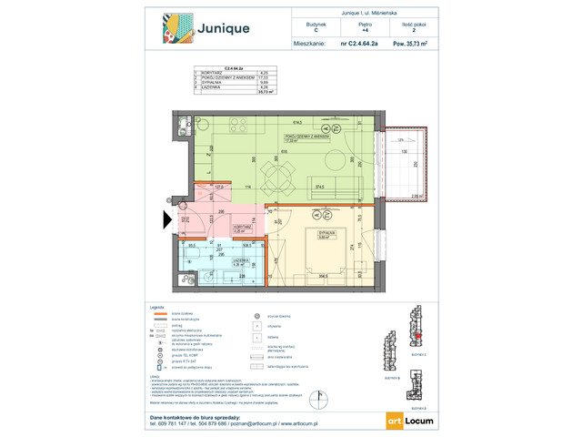 Mieszkanie w inwestycji JUNIQUE I.II, symbol C2.4.64.2a » nportal.pl