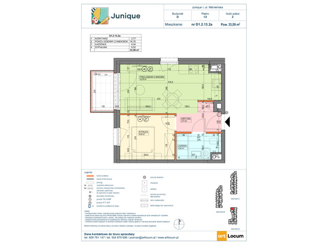 Mieszkanie w inwestycji JUNIQUE I.II, symbol D1.2.13.2a » nportal.pl
