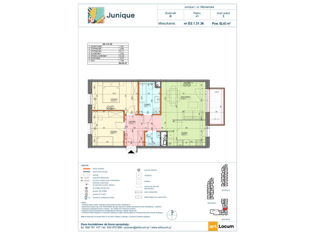 Mieszkanie w inwestycji JUNIQUE I.II, symbol D2.1.31.3k » nportal.pl