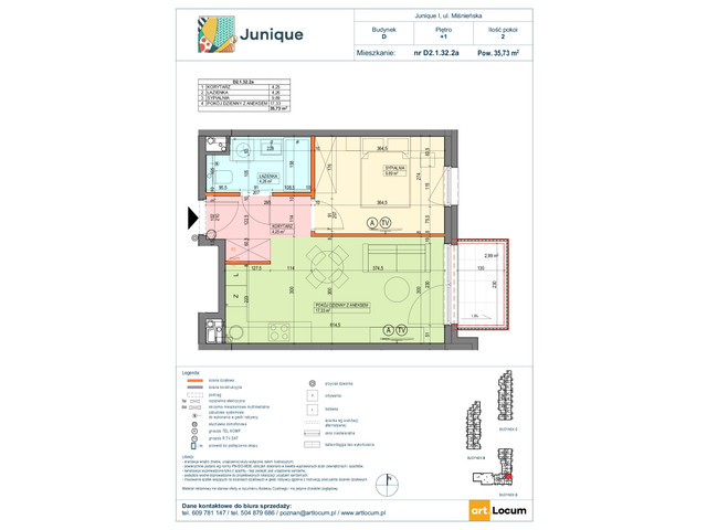 Mieszkanie w inwestycji JUNIQUE I.II, symbol D2.1.32.2a » nportal.pl