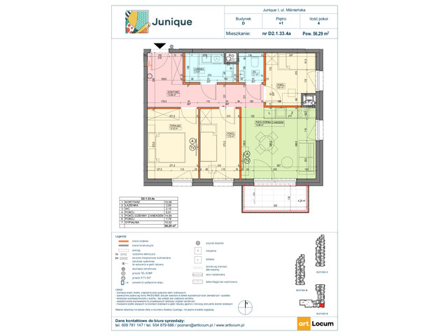 Mieszkanie w inwestycji JUNIQUE I.II, symbol D2.1.33.4a » nportal.pl