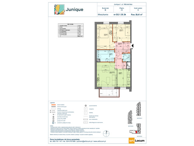 Mieszkanie w inwestycji JUNIQUE I.II, symbol D2.1.35.3k » nportal.pl