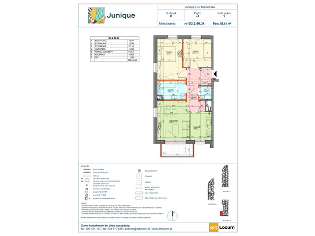 Mieszkanie w inwestycji JUNIQUE I.II, symbol D2.2.40.3k » nportal.pl