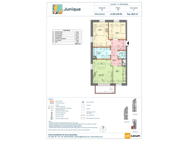 Mieszkanie w inwestycji JUNIQUE I.II, symbol D2.4.50.3k » nportal.pl