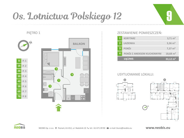 Mieszkanie w inwestycji OS. LOTNICTWA POLSKIEGO 12, symbol 9 » nportal.pl