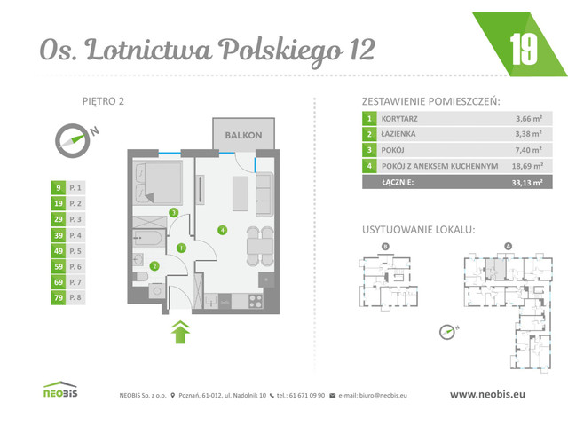 Mieszkanie w inwestycji OS. LOTNICTWA POLSKIEGO 12, symbol 19 » nportal.pl