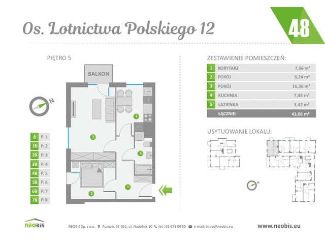 Mieszkanie w inwestycji OS. LOTNICTWA POLSKIEGO 12, symbol 48 » nportal.pl