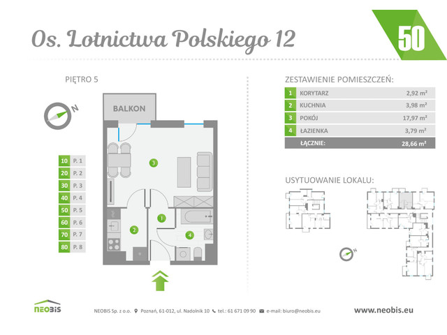 Mieszkanie w inwestycji OS. LOTNICTWA POLSKIEGO 12, symbol 50 » nportal.pl