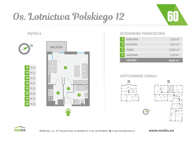 Mieszkanie w inwestycji OS. LOTNICTWA POLSKIEGO 12, symbol 60 » nportal.pl