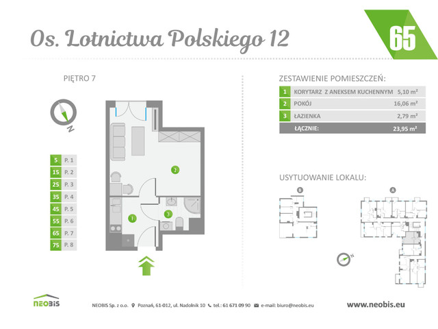 Mieszkanie w inwestycji OS. LOTNICTWA POLSKIEGO 12, symbol 65 » nportal.pl