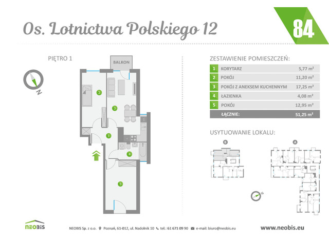 Mieszkanie w inwestycji OS. LOTNICTWA POLSKIEGO 12, symbol 84 » nportal.pl