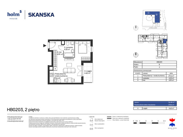 Mieszkanie w inwestycji Holm House, symbol HB0203 » nportal.pl