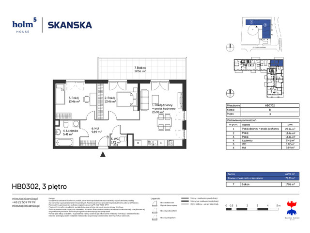 Mieszkanie w inwestycji Holm House, symbol HB0302 » nportal.pl