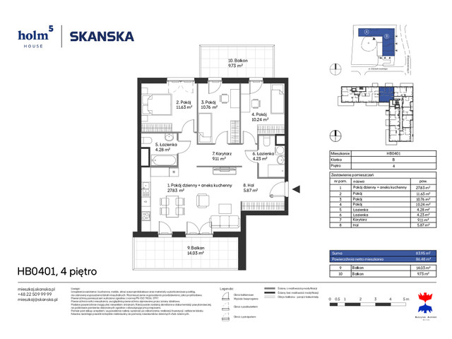 Mieszkanie w inwestycji Holm House, symbol HB0401 » nportal.pl