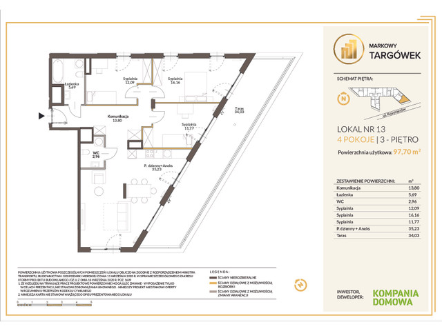 Mieszkanie w inwestycji MARKOWY TARGÓWEK, symbol 13 » nportal.pl