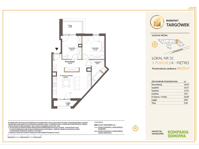 Mieszkanie w inwestycji MARKOWY TARGÓWEK, symbol 31 » nportal.pl