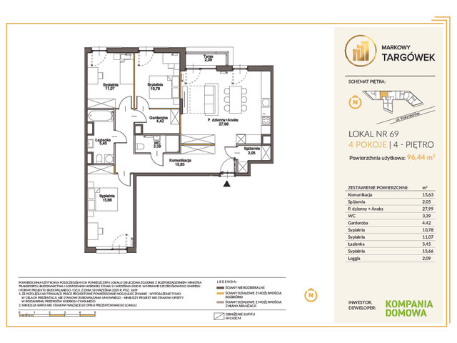 Mieszkanie w inwestycji MARKOWY TARGÓWEK, symbol 69 » nportal.pl