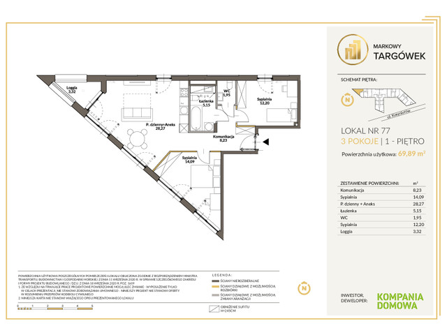 Mieszkanie w inwestycji MARKOWY TARGÓWEK, symbol 77 » nportal.pl
