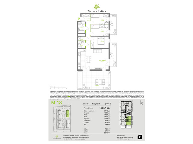 Mieszkanie w inwestycji Zielona Dolina, symbol OZ-F-M18 » nportal.pl