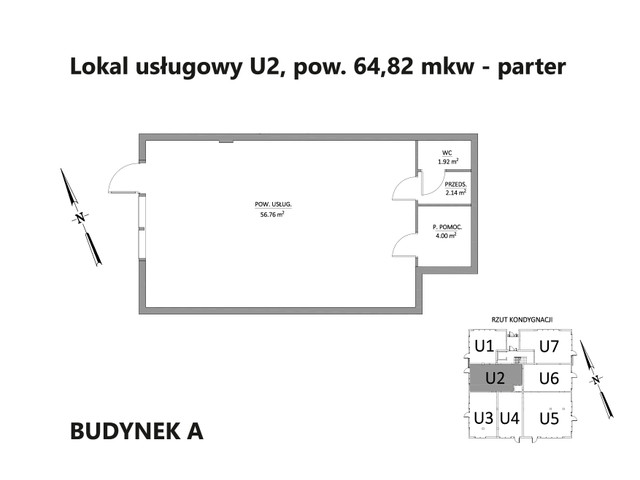 Komercyjne w inwestycji Osiedle Parkowe Aleje I - usługowe, symbol A/0/2 » nportal.pl