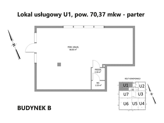 Komercyjne w inwestycji Osiedle Parkowe Aleje I - usługowe, symbol B/0/1 » nportal.pl