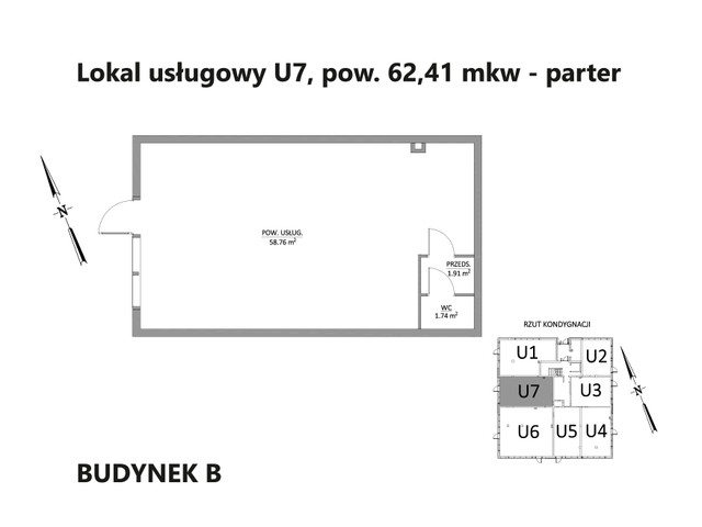 Komercyjne w inwestycji Osiedle Parkowe Aleje I - usługowe, symbol B/0/7 » nportal.pl