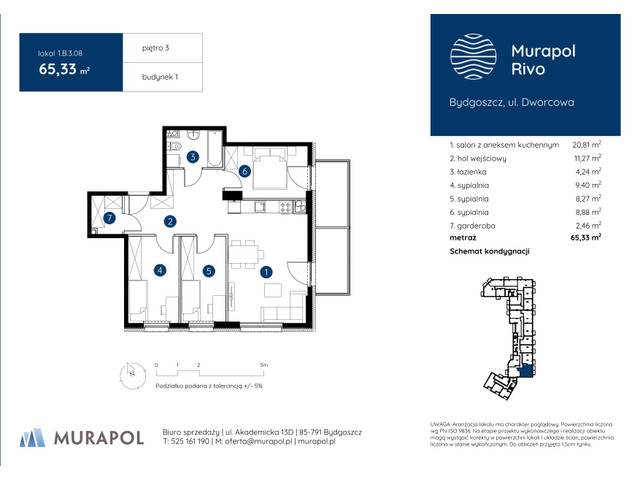 Mieszkanie w inwestycji Murapol Rivo, symbol 1.B.3.08 » nportal.pl