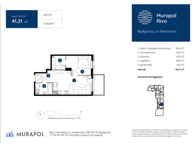 Mieszkanie w inwestycji Murapol Rivo, symbol 1.B.6.05 » nportal.pl