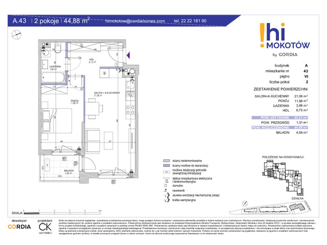 Mieszkanie w inwestycji Hi Mokotów, symbol A.43 » nportal.pl