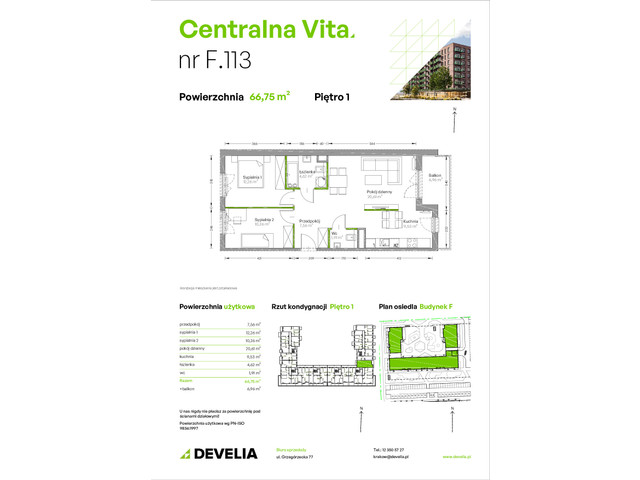 Mieszkanie w inwestycji Centralna Vita, symbol F.113 » nportal.pl