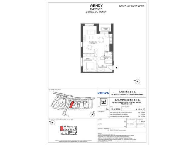 Mieszkanie w inwestycji Wendy, symbol A10M03 » nportal.pl