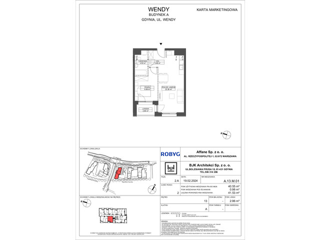 Mieszkanie w inwestycji Wendy, symbol A13M01 » nportal.pl