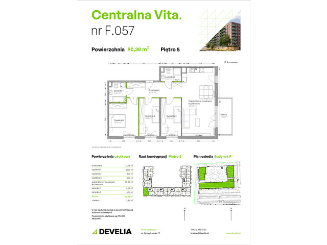 Mieszkanie w inwestycji Centralna Vita, symbol F.057 » nportal.pl