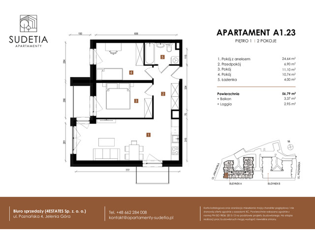 Mieszkanie w inwestycji APARTAMENTY SUDETIA, symbol A1.23 » nportal.pl