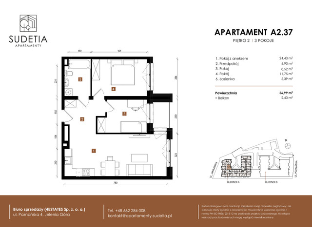 Mieszkanie w inwestycji APARTAMENTY SUDETIA, symbol A2.37 » nportal.pl