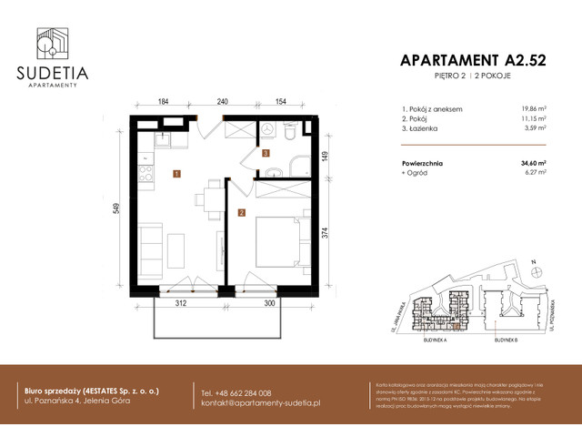 Mieszkanie w inwestycji APARTAMENTY SUDETIA, symbol A2.52 » nportal.pl