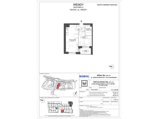 Mieszkanie w inwestycji Wendy, symbol A1M08 » nportal.pl