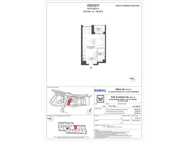 Mieszkanie w inwestycji Wendy, symbol A3M01 » nportal.pl