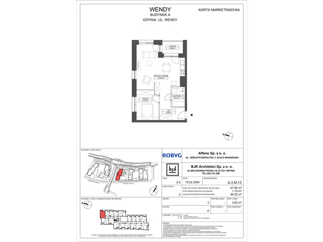 Mieszkanie w inwestycji Wendy, symbol A3M13 » nportal.pl