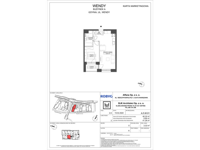 Mieszkanie w inwestycji Wendy, symbol A5M01 » nportal.pl