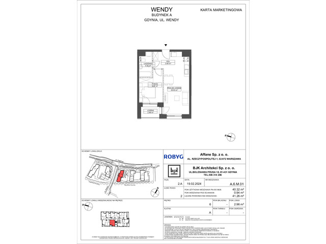 Mieszkanie w inwestycji Wendy, symbol A6M01 » nportal.pl